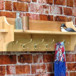 Rustic Coat Rack Wall Shelf Plans - Railroad Spike Hook Plans Only - thumbnail 3