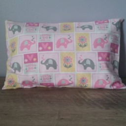Elefant Flannel Pillowcase/ Newborn Toddler Children Kids Girl's Pillowcase - thumbnail 2