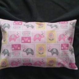 Elefant Flannel Pillowcase/ Newborn Toddler Children Kids Girl's Pillowcase - thumbnail 4