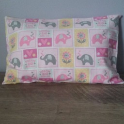 Elefant Flannel Pillowcase/ Newborn Toddler Children Kids Girl's Pillowcase - thumbnail 3