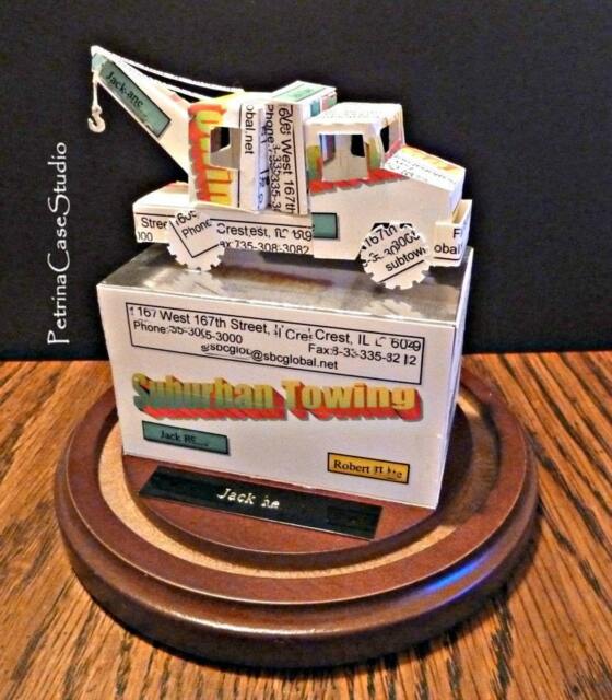 Trucks Tow Truck Or Petroleum Carrier More -Business Card Sculpture - image 1