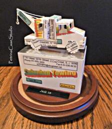 Trucks Tow Truck Or Petroleum Carrier More -Business Card Sculpture