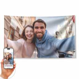 Personalised Upload Your Own Photo Wall Tapestry Hanging Banner Custom Picture Bedroom Living Room Home D??cor Gift Printed UK - thumbnail 1