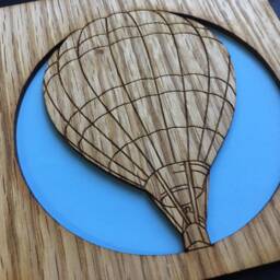 Hot Air Balloon Picture Frame - 8x10 Holds 5x7 & 3x4 Photos - thumbnail 2