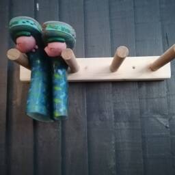 Welly Wellington Wellies Wooden Rack/Boots Holder Wall Mounted Sizes Available To Hold 1 - 12Pairs - thumbnail 3
