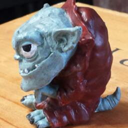 Troll Statue, Garden Decor, Fairy Doors, For Fairy Gardens - thumbnail 2