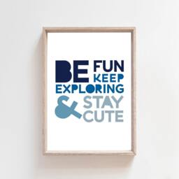 Set Of 3 Sloth Prints, Boys Nursery Decor, Bedroom Playroom Wall Art - thumbnail 3