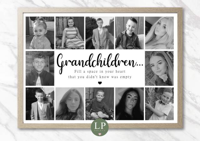 Personalised Mothers Day Photo Print Gift Grandchildren Grandma Nanna Nanny - image 1