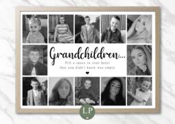 Personalised Mothers Day Photo Print Gift Grandchildren Grandma Nanna Nanny - thumbnail 1