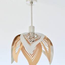Modern Lamp, Unusual Design, Ceiling Light in The Park - Gold & Stainless Steel - thumbnail 3