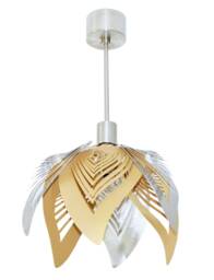Modern Lamp, Unusual Design, Ceiling Light in The Park - Gold & Stainless Steel - thumbnail 1