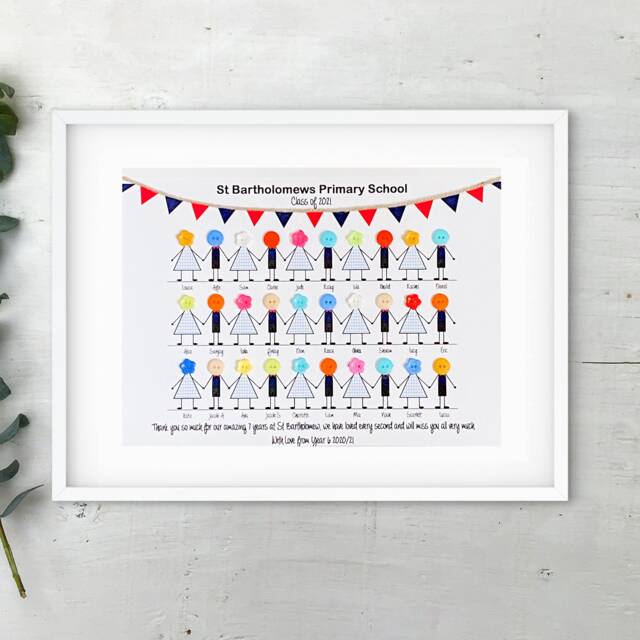 Full Class Teacher Appreciation Personalised Frame/End Of Year Or School Gift - image 1