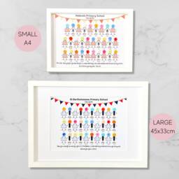 Full Class Teacher Appreciation Personalised Frame/End Of Year Or School Gift - thumbnail 2