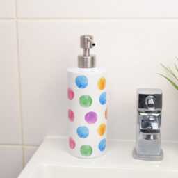 Multicoloured Polka Dots Soap Dispenser - Rainbow Home D??cor Bathroom Gifts - thumbnail 3