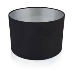 Black With Metallic Interiors Style Cylinder/Drum Lampshades Pendant Shade Table, Modern Home Interior Decor, Made in Uk, Gold, Silver - thumbnail 2