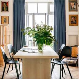 Blue Nova Blackout Curtains, Custom Curtains Self Heavy Weight, Size - thumbnail 3
