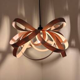 Hand Crafted Wooden Ceiling Light, Wood Pendant Lampshade, Light Shade, Handmade Lights - thumbnail 2