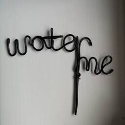 Wire Word Plant Sign Metal Marker Indoor Plants - thumbnail 3