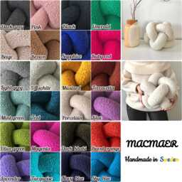 Teal Boucl?? Ball Pillow Decorative Knot Cushion Textured Cute Round Minimalist Home Decor Housewarming Gift - thumbnail 4