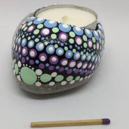 Mandalastein-Tea Light Holder Dots - thumbnail 3