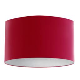 Velvet Lampshade - Cerise With White Lining, Handmade Lampshades, Table Lamp Shade, Pink - thumbnail 1