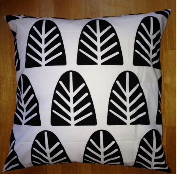 White Black Kuusipuu Pillow Cushion Case, 50x50cm, 20x20 - image 1