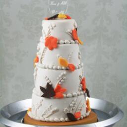 Wedding Cake Mini Replica Custom Ornament - Gift First Anniversary Newlyweds Clay Shop - thumbnail 3