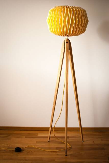 Tripod Floor Lamp Retro 60-70 Design Origami - image 1