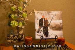 Custom Photo Clock Created With Your Photograph - Wall Clock, Desk Hanging Wedding Gift Christmas - thumbnail 1