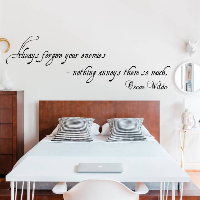 Always Forgive Your Enemies - 0109, Wall Art Decal, Transfer, Mural, Sticker, 75 Colours, 5 Sizes, Interior Or Exterior Use , Easy To Apply - image 1