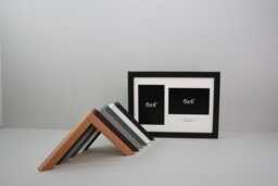 Personalised Wooden Multi Aperture Photo Frame. Holds Two 6x4 - thumbnail 1