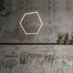 Geometric Pendant Lamp, Led Lighting, Ceiling Modern Hanging Light Fixture, Industrial Minimalist Light, Sculptural