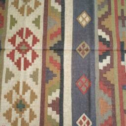 5x7 Ft Handmade Traditional Bohemian Rug, Wool Kilim Rug For Home & Living Room - thumbnail 2