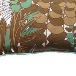 Vintage Floral Cotton Cushion Cover 70S Osman Textiles Throw Pillow - 18x18 Ins - thumbnail 3