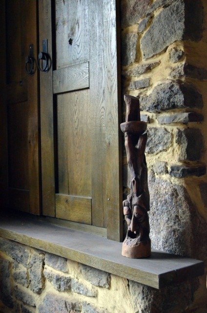 Carved Wooden Figurine Old Man - image 1