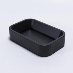 Black Paper Clip Holder, Wooden Large Tray, Desk Organizer, Office Accessories, Boyfriend Christmas Gift - thumbnail 3