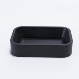 Black Paper Clip Holder, Wooden Large Tray, Desk Organizer, Office Accessories, Boyfriend Christmas Gift - thumbnail 4