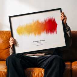 Sound Wave Print Personalised With Your Song Choice Gift For Friend Music Poster Bedroom - thumbnail 2