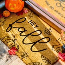 Hey Fall Doormat - Porch Decor Welcome Mat Door Rug Decorations - thumbnail 3