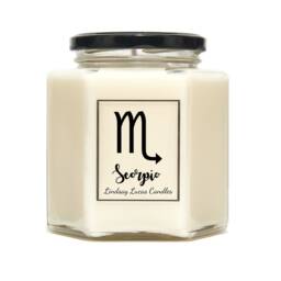 Scorpio Horoscope Scented Candle, Zodiac Constellation Astrology Gift, Star Sign Birthday Candles Astronomy - thumbnail 1