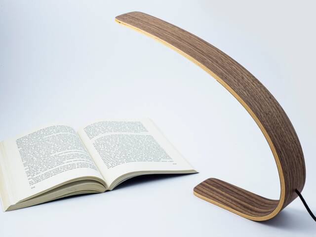 Malsimpla Handmade Wooden Desk Lamp 1500 Lumen, 29 X 25 9 cm, Cct, Warm White, 2700K, Cool 6200K, Walnut - image 1