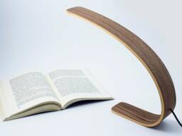 Malsimpla Handmade Wooden Desk Lamp 1500 Lumen, 29 X 25 9 cm, Cct, Warm White, 2700K, Cool 6200K, Walnut