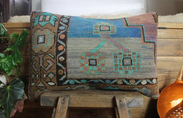 4060cm - 1624In Handwoven Vintage Carpet Cover - Unique Pillow Covers - image 1