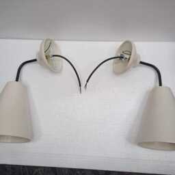 Handmade Ceramic Wall Sconce Japandi White Mirror Lighting Lamp Ambient Light - thumbnail 4
