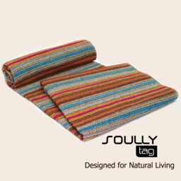 Recycled Cotton Throw Blanket - Durable Sofa & Bed Cover Eco Friendly Portuguese Textile - 150 X 210 cm - thumbnail 4