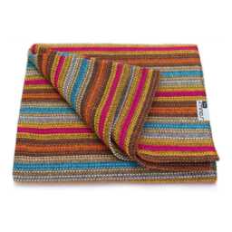 Recycled Cotton Throw Blanket - Durable Sofa & Bed Cover Eco Friendly Portuguese Textile - 150 X 210 cm - thumbnail 2