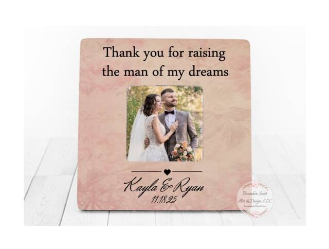 Mother in Law Gift, in Frame, Picture Frame, Mothers Day Gift For Law Parents Of Groom - image 1
