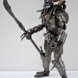 One-Of-A-Kind-Gift, Predator Metal Sculpture - A1, B, One Of A Kind Anniversary Gifts For Him, Wow Welding Sculptures, Gift For Father Day - thumbnail 3