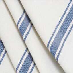 Bespoke Headboard Cover - Blue French Stripe. Custom Made To Fit Existing Headboard, See Description For Full Details - thumbnail 2