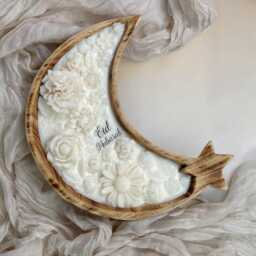 Large Moon Scented Candle Eid Mubarak Gift, Ramadan Decor - thumbnail 4